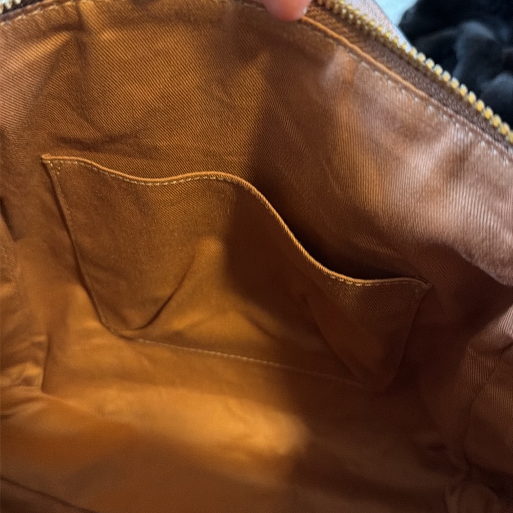 Brown Patterned Handbag - image 7